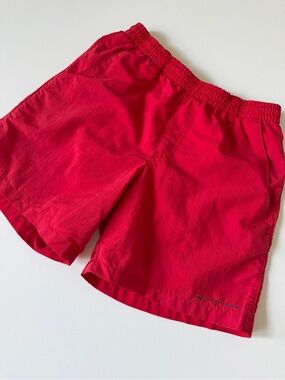 Columbia PFG Boys Red Elastic Waist Swim Shorts
